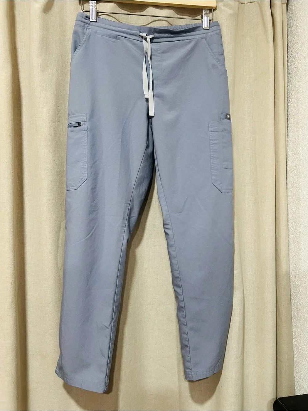 Figs Men’s Light Blue Drawstring Cargo Joggers
